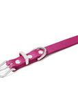 Butter Leather Dog Collar - Flamingo