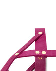 Butter Leder Hundegeschirr - Flamingo