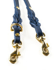 Butter 3x verstellbare Leder Hundeleine - Navy Blau