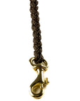 Touch of Leather Dog Leash - Chocolate