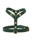 Butter Leather Y-Harness - Forest Green
