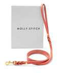 Butter Leather City Dog Leash - Coral Pink