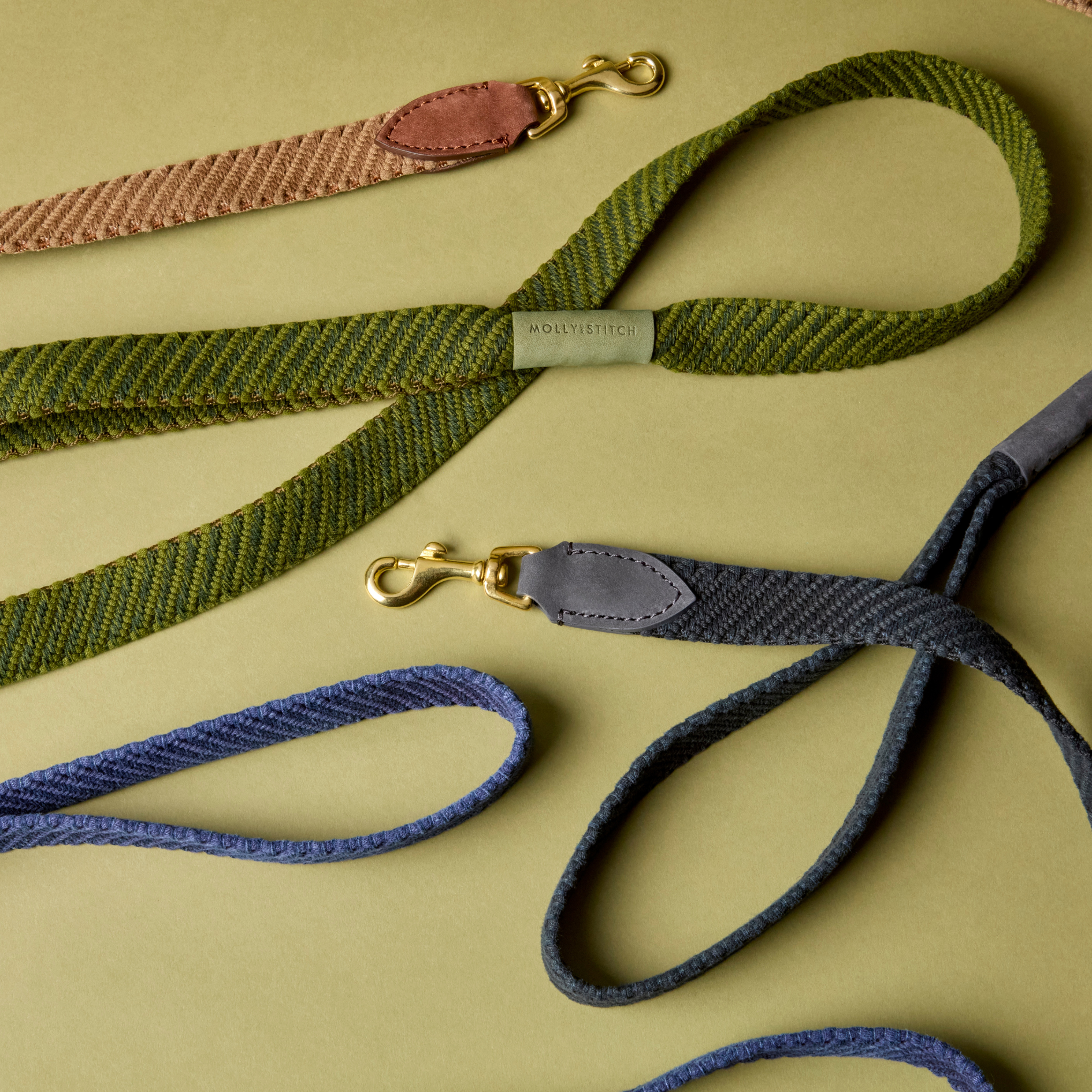Serrana City Dog Leash - Denim