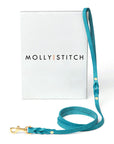 Butter Leather City Dog Leash - Fiji Blue