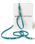 Butter Leather 3x verstellbare Hundeleine - Fiji Blue