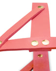 Butter Leder Hundegeschirr - Coral Pink