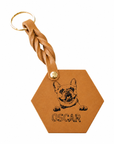 Custom Engraved Leather Keychain - Sahara