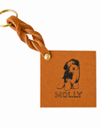 Custom Engraved Leather Keychain - Sahara