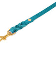 Butter Leather 3x verstellbare Hundeleine - Fiji Blue