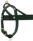 Butter Leather Dog Harness - Forest Green
