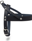 Butter Leder Hundegeschirr - Navy Blau