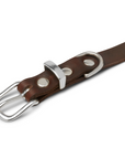Butter Leather Dog Collar - Classic Brown