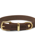 Butter Leather Dog Collar - Classic Brown