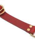 Butter Leather Retriever Dog Collar - Chili Red - Molly and Stitch GmbH