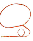Butter Leather 3x Adjustable Dog Leash - Mango - Molly and Stitch GmbH