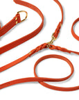 Butter Leather 3x Adjustable Dog Leash - Mango - Molly and Stitch GmbH