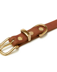 Butter Leather Dog Collar - Sahara Cognac