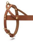 Butter Leather Dog Harness - Sahara Cognac