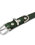 Butter Leather Dog Collar - Forest Green