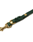 Butter Leather 3x Adjustable Dog Leash - Forest Green - Molly and Stitch GmbH