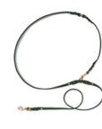 Butter Leather 3x Adjustable Dog Leash - Forest Green - Molly and Stitch GmbH