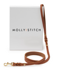 Butter Leather City Dog Leash - Sahara Cognac