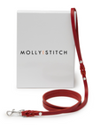 Butter Leather City Dog Leash - Chili Red