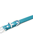 Butter Leather Dog Collar - Fiji Blue