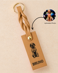 Custom Engraved Leather Keychain - Sahara