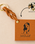 Custom Engraved Leather Keychain - Sahara