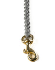 Touch of Leather Dog Leash - Grey