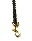 Touch of Leather Dog Leash - Nero