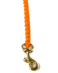 Touch of Leather Dog Leash - Pumpkin