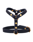 Butter Leather Y-Harness - Navy