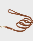 Butter Leather City Dog Leash - Sahara Cognac