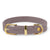Butter Leather Dog Collar - Taupe