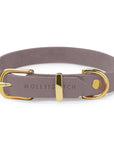 Butter Leather Dog Collar - Taupe