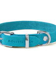 Butter Leather Dog Collar - Fiji Blue