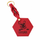 Custom Engraved Leather Keychain - Chilli Red