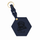 Custom Engraved Leather Keychain - Navy