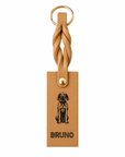Custom Engraved Leather Keychain - Sahara