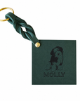 Custom Engraved Leather Keychain - Forest