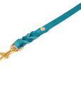 Butter Leather City Dog Leash - Fiji Blue