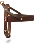 Butter Leather Dog Harness - Classic Brown