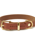 Butter Leather Dog Collar - Sahara Cognac