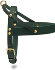 Butter Leather Dog Harness - Forest Green