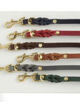 Butter Leather 3x Adjustable Dog Leash - Navy Blue - Molly and Stitch GmbH