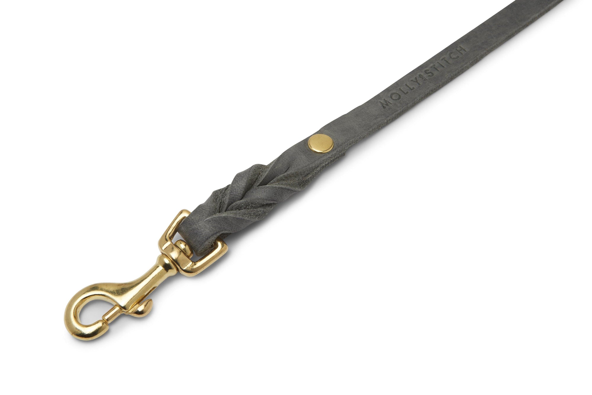 Butter Leather City Dog Leash - Timeless Grey - Molly and Stitch GmbH