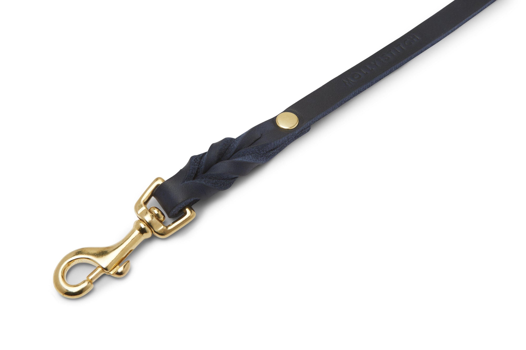Butter Leather City Dog Leash - Navy Blue - Molly and Stitch GmbH
