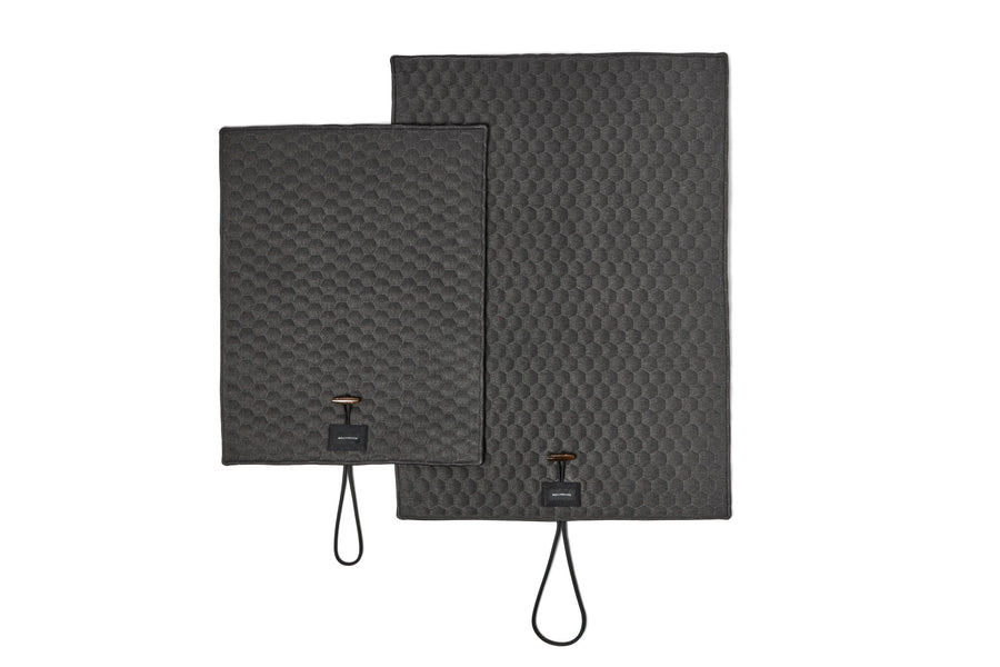 Honeycomb Dog Travel Mat - Charcoal